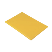 Planche à découper en polyéthylène jaune à pied 600x400x20mm
