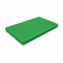 Planche à découper en polyéthylène verte à pied 600x400x20mm