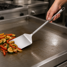 Spatule à Reduction lisse en inox 11x12 Langueur 51cm