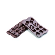 Moule en silicone pour chocolat 14 sujets Fashion dimensions 41 x 32 mm hauteur 12 mm
