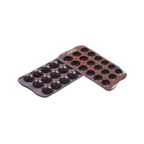 Moule en silicone pour chocolat 18 demi-ballons diamètre 27 mm hauteur 14 mm