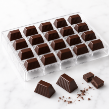 Moule à chocolat prisme en polystyrène 24 pièces