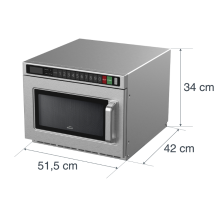 Micro-ondes professionnel DuoHeat Pro 1 800 W 18 litres