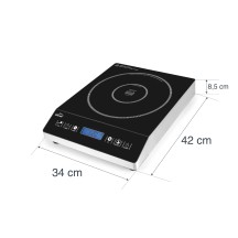 Plaque à induction Neo 3500 W Minuterie 0 à 180 min Dimensions 42 × 34 × 8,3 cm