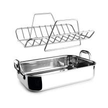 Plat à rôtir 35 × 26 cm Hauteur 8 cm Épaisseur 2,3 mm 5 litres