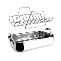 Plat à rôtir 35 × 26 cm Hauteur 8 cm Épaisseur 2,3 mm 5 litres