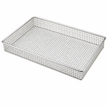 Plaque de cuisson perforée en inox GN 1/1 Hauteur 40 mm Épaisseur 0,8 mm en tôle perforée