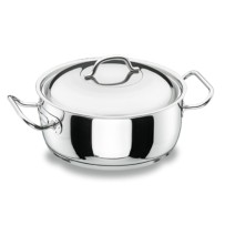 Faitout En Inox 18/10  Avec Couvercle Diamètre 20cm