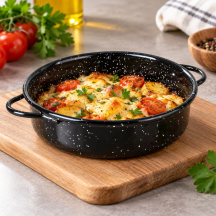 Faitout Paella avec couche Emaille Diamètre 20cm Hauteur 4,7cm