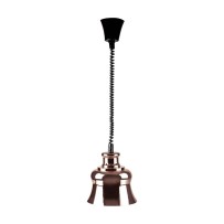Lampe de chauffage infrarouge cuivre cable extensible de 30 à 110cm 275 watts