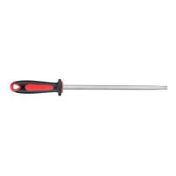 REDSALT® Premium fusil à aiguiser 30cm ovale micro-fin saphir pour couteaux de haute qualité | HRC 65 acier chrome vanadium Made in Germany | Aiguiseur professionnel, manche ergonomique