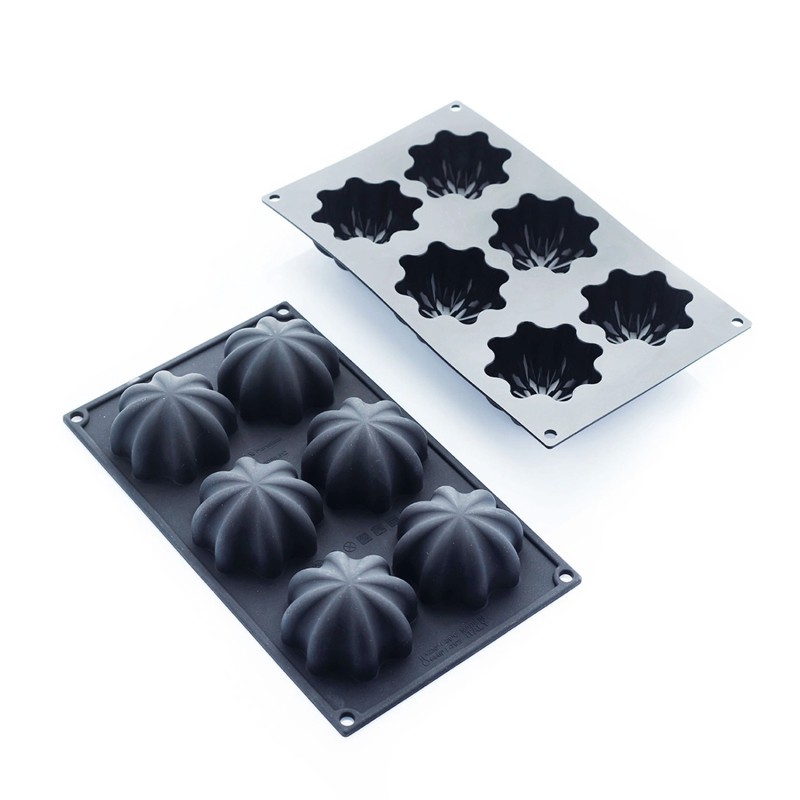 Moule en silicone Medusa 6 pièces 77x74x40mm 105ml 297x176mm