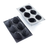 Moule en silicone calipso 6 pièces 79x59x54.5mm 100ml 297x176mm