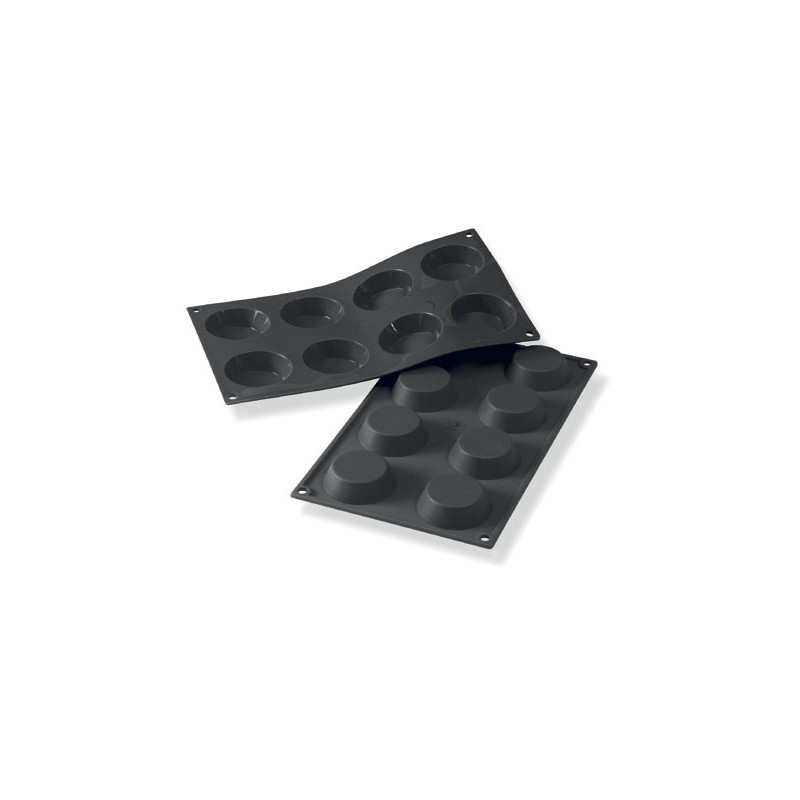 Moule en silicone tartelette 6 pièces Diamètre 60/42 Hauteur 17mm 40ml 297x176mm