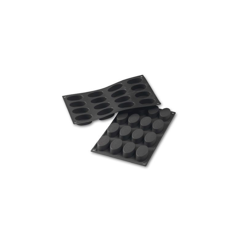 Moule en silicone ovale 16 pièces 55x33x20mm 30ml 297x176mm