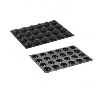 Moule en silicone demi sphère 24 pièces Diamètre 30 Hauteur 15mm 10ml 297x176mm