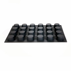 Moule en silicone muffin 24 pièces Diamètre 69 Hauteur 39mm 120ml 595x395mm