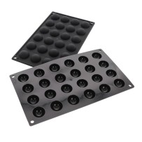 Moule en silicone sphère 24 pièces Diamètre 70 Hauteur 35mm 90ml 595x395mm