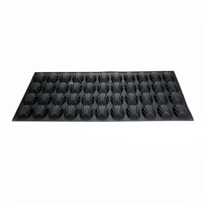 Moule en silicone madeleine 44 pièces 74x45 Hauteur 18mm 35ml 595x395mm