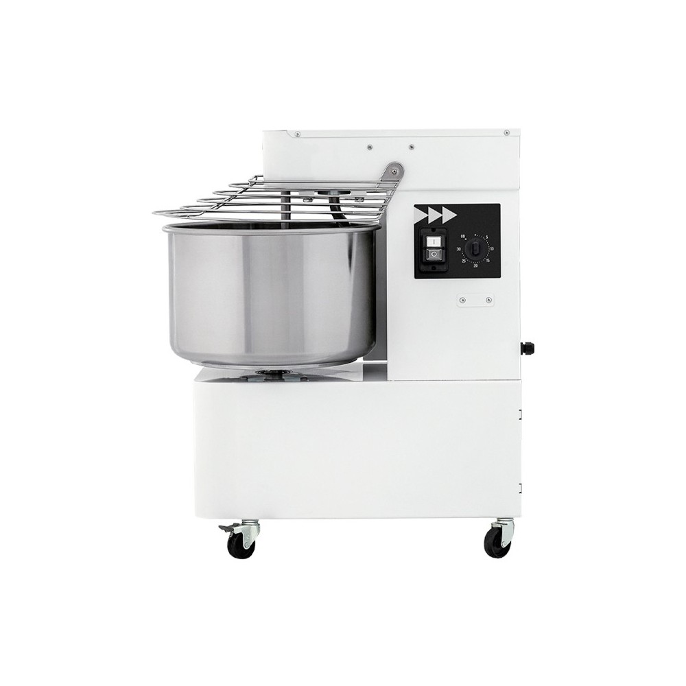 Pétrin à spirale 1 vitesse 220 volts (17kg farine/25kg pâte)