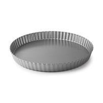 Moule à tarte rond cannelé Delize fond fixe Diamètre 24cm Hauteur 2.8 1 litre