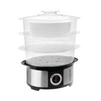 Cuiseur vapeur électrique 1000 watts 12 litres Diamètre 41x35x26cm